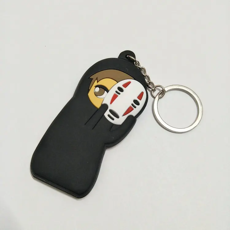 Anime Spirited Away/Ogino Chihiro/No Face Man Cartoon Keychain Anime Spirited Away/Ogino Chihiro/No Face Man Cartoon Keychain