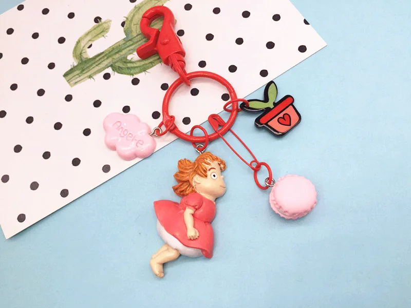 Ponyo Movie Character Doll Keychain Pendant