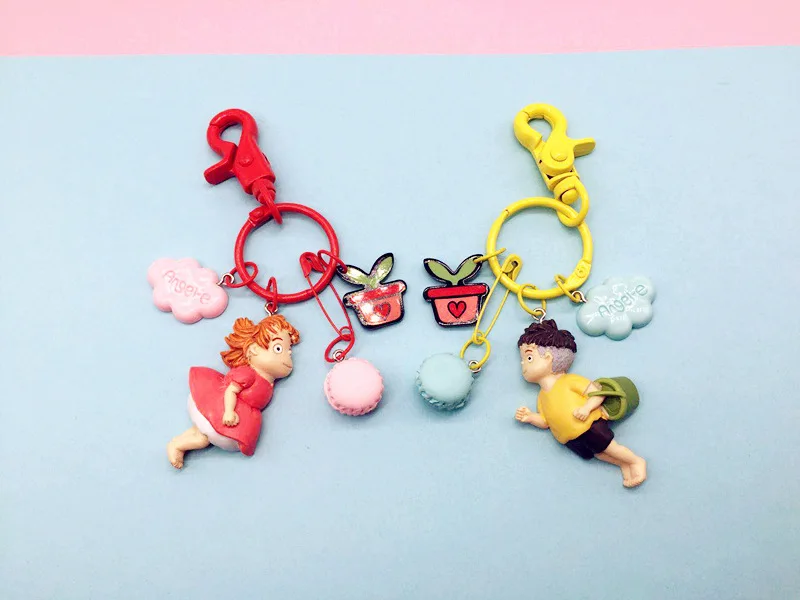 Ponyo Movie Character Doll Keychain Pendant