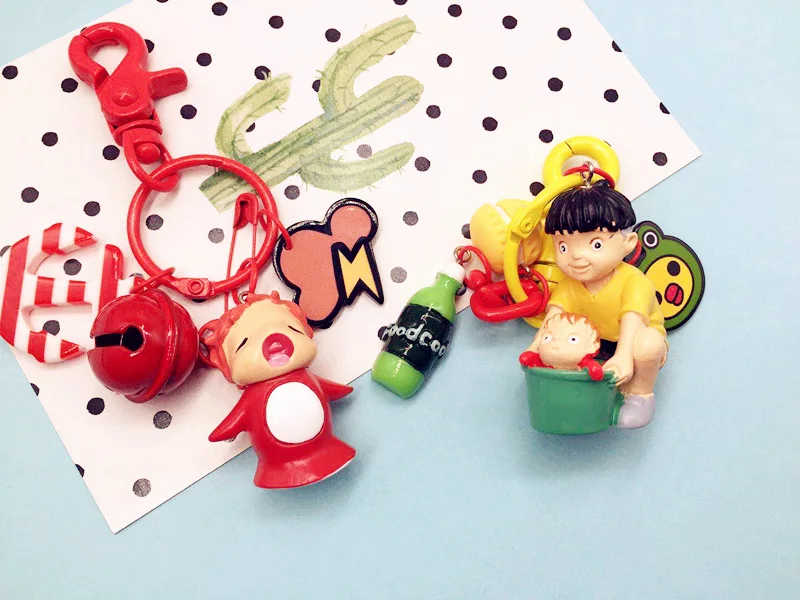 Ponyo Movie Character Doll Keychain Pendant