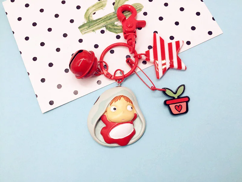 Ponyo Movie Character Doll Keychain Pendant