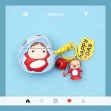 Ponyo Doll Keychain Silicone For Apple Wireless Airpods Case Ponyo Doll Keychain Silicone For Apple Wireless Airpods Case