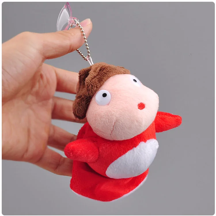 Ponyo On The Cliff Cartoon Mini Soft Stuffed Doll Pendant