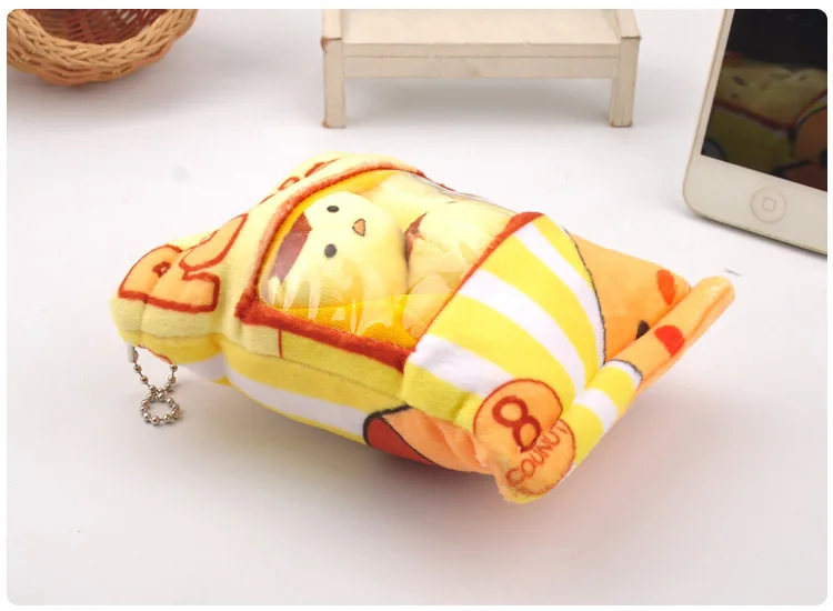 Kawaii Pudding Dog Rabbit Animal Stuffed Keychain Pendant