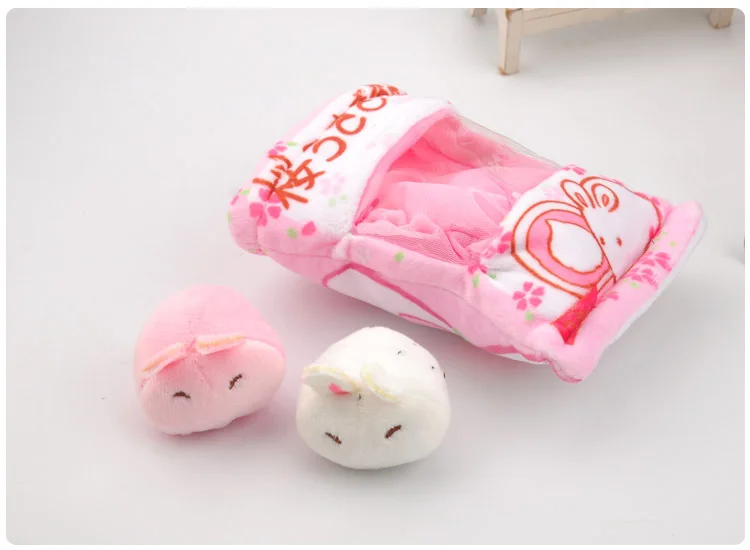 Kawaii Pudding Dog Rabbit Animal Stuffed Keychain Pendant