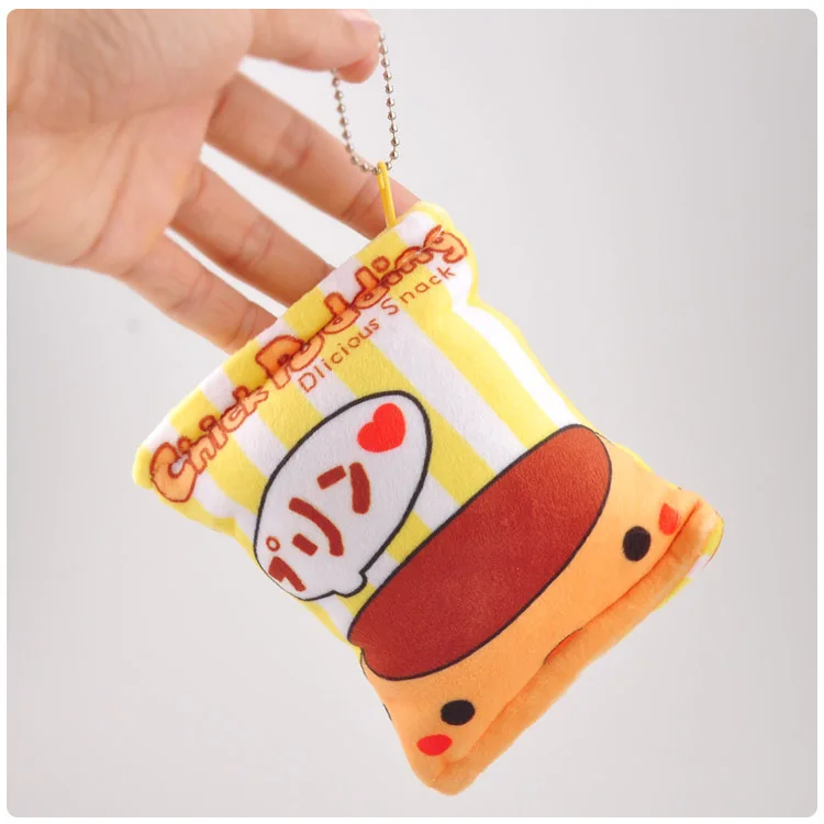 Kawaii Pudding Dog Rabbit Animal Stuffed Keychain Pendant