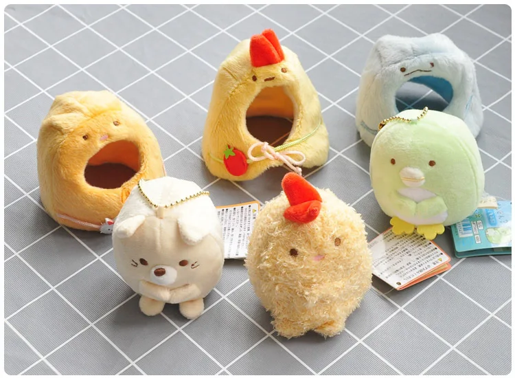 Kawaii Sumikko Gurashi Cloak Stuffed Toy Keychain
