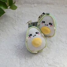 Kawaii Cartoon Avocado Stuffed Toy Keychain For Kid Kawaii Cartoon Avocado Stuffed Toy Keychain For Kid
