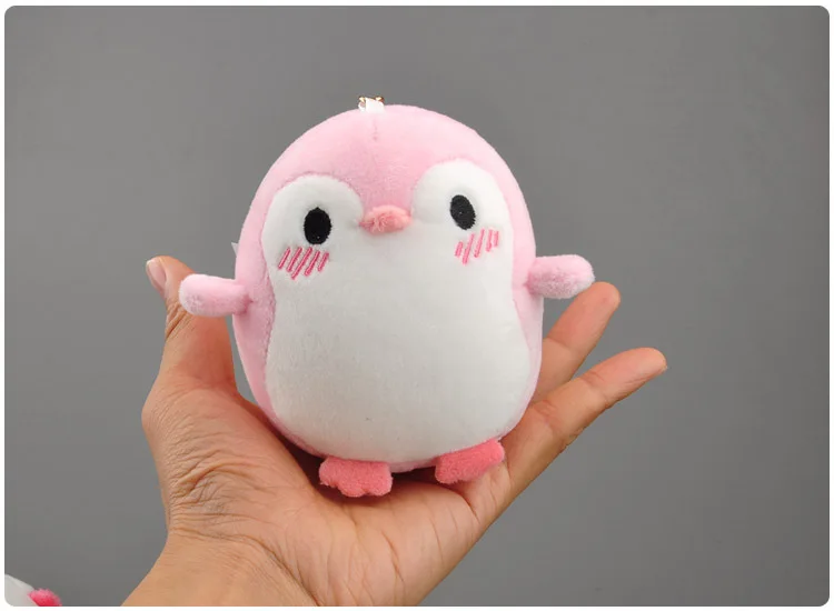 Anime Penguin & Bear Cartoon Plush Doll Keychain