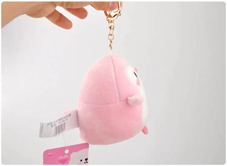 Anime Penguin & Bear Cartoon Plush Doll Keychain