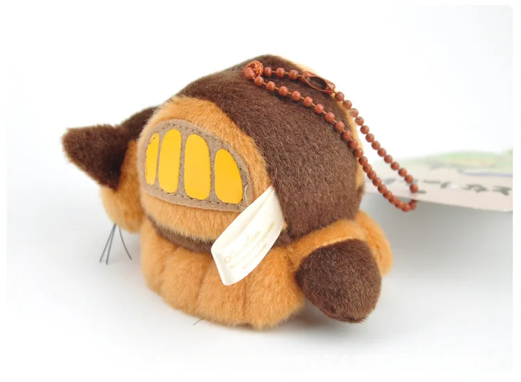 Anime My Neighbor Totoro Bus Soft Stuffed Keychain Pendant