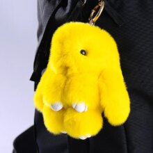 Kawaii Rabbit Fur Plush Toy Keychain Kawaii Rabbit Fur Plush Toy Keychain