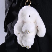 Kawaii Rabbit Fur Plush Toy Keychain Kawaii Rabbit Fur Plush Toy Keychain