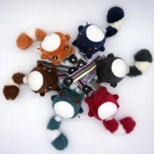 Animal Bear Cartoon Plush Toy Keychain With Big Tail Pendant Animal Bear Cartoon Plush Toy Keychain With Big Tail Pendant