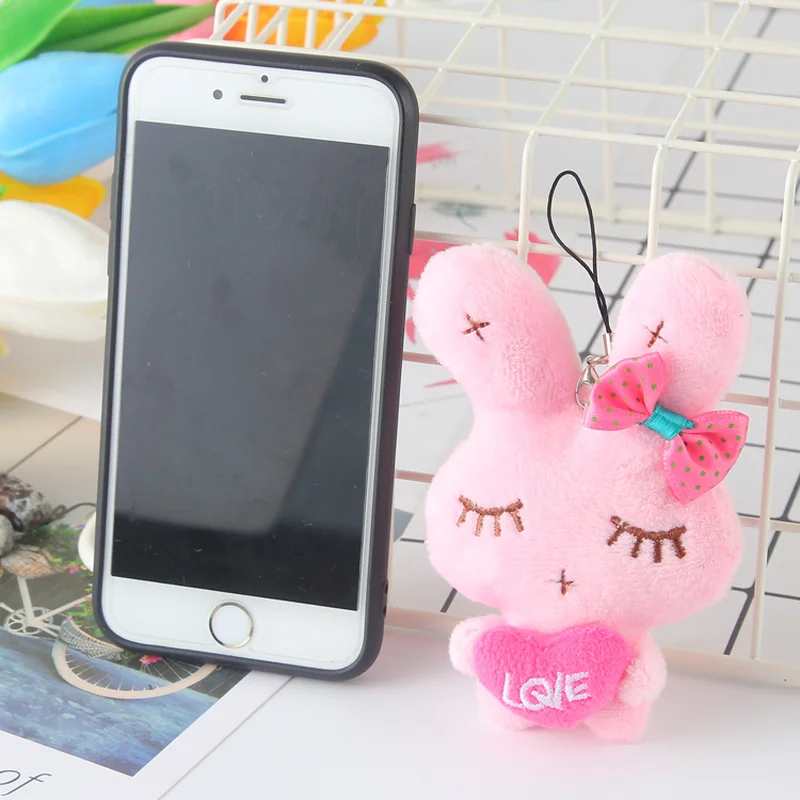 Mini Rabbit Cartoon Soft Plush Doll Keychain