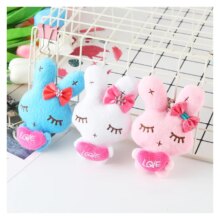 Mini Rabbit Cartoon Soft Plush Doll Keychain Mini Rabbit Cartoon Soft Plush Doll Keychain