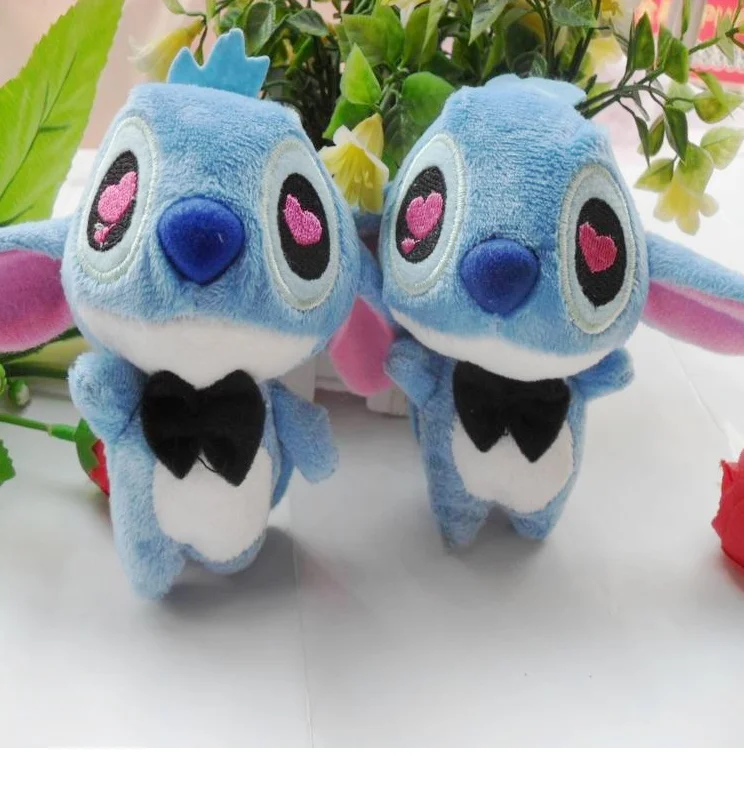 Lilo Stitch Cartoon Doll Stuffed Keychain