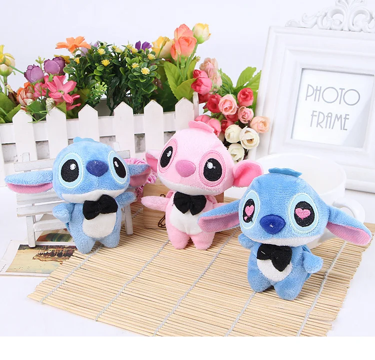 Lilo Stitch Cartoon Doll Stuffed Keychain