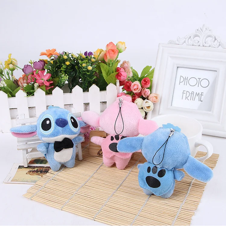 Lilo Stitch Cartoon Doll Stuffed Keychain