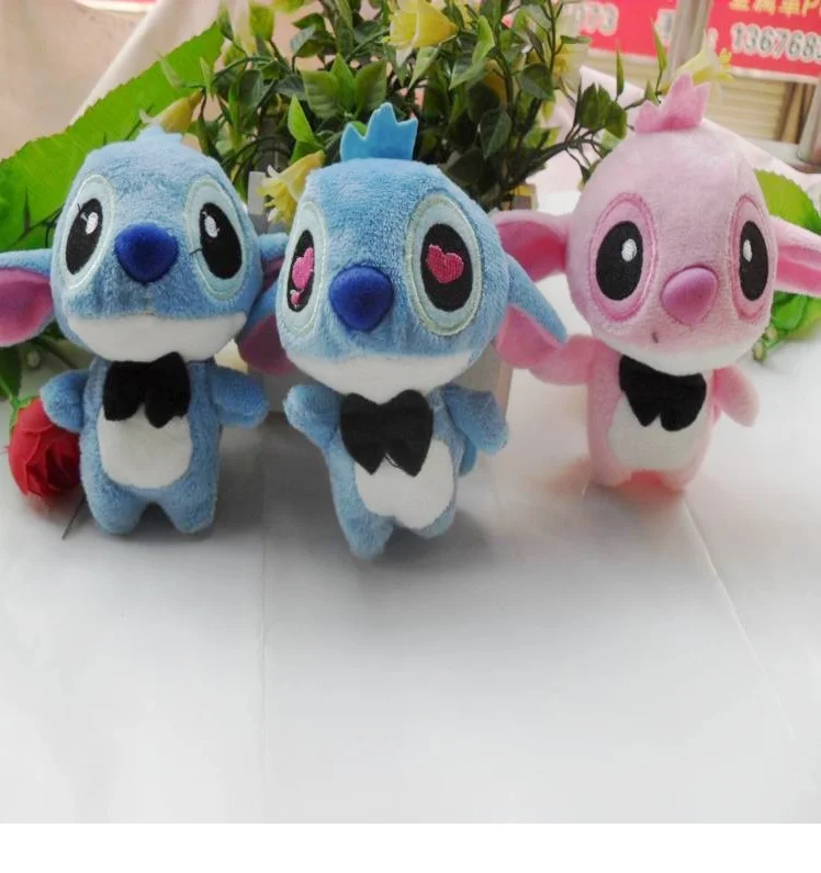 Lilo Stitch Cartoon Doll Stuffed Keychain
