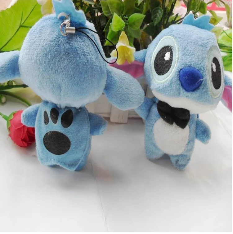 Lilo Stitch Cartoon Doll Stuffed Keychain