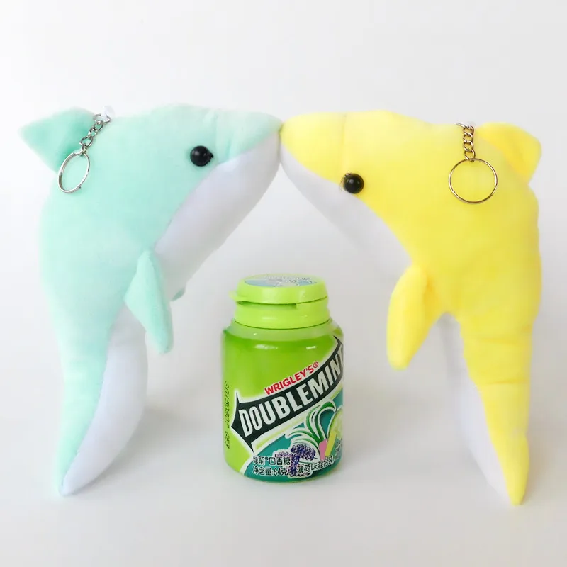 Dolphin Cartoon Stuffed Toys Keychains