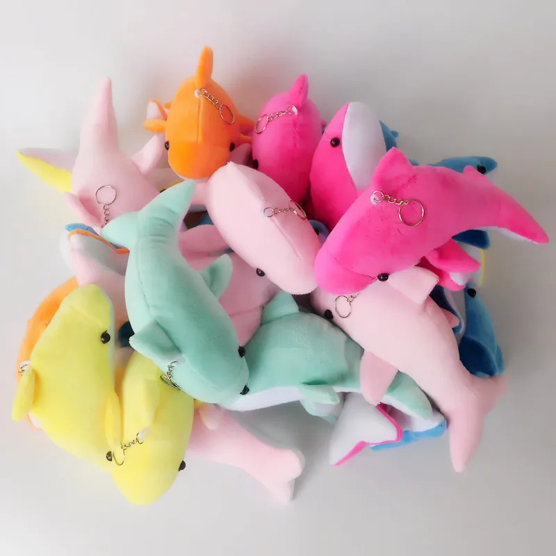 Dolphin Cartoon Stuffed Toys Keychains