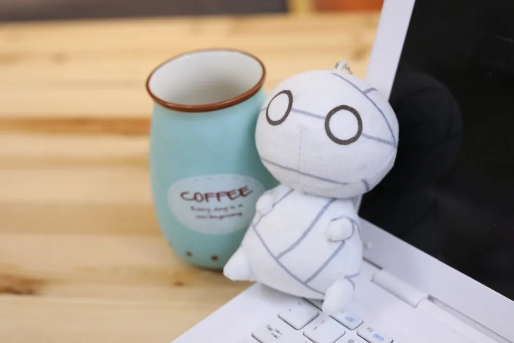 Anime Mummy Design Plush Toy Keychain With Pendent