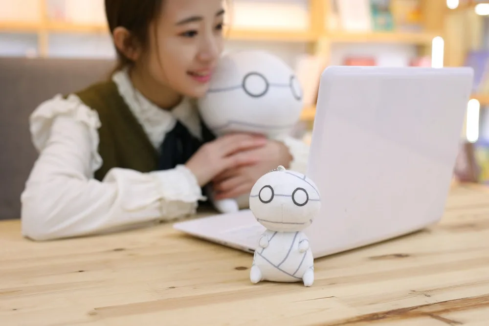 Anime Mummy Design Plush Toy Keychain With Pendent