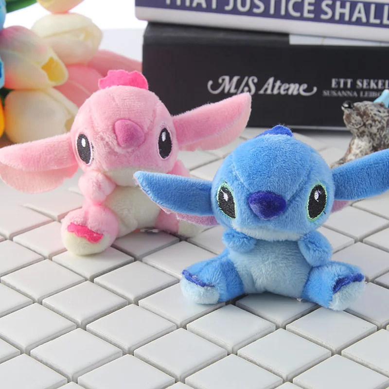 Stitch Cartoon Style Soft Stuffed Toy Keychains Pendant