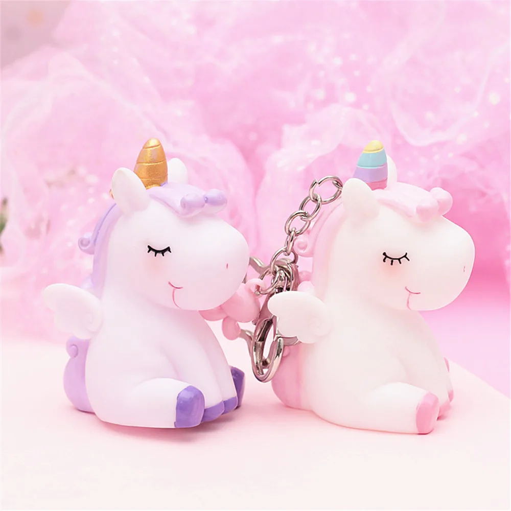 Colorful Unicorn Cartoon Plush Pendant Doll
