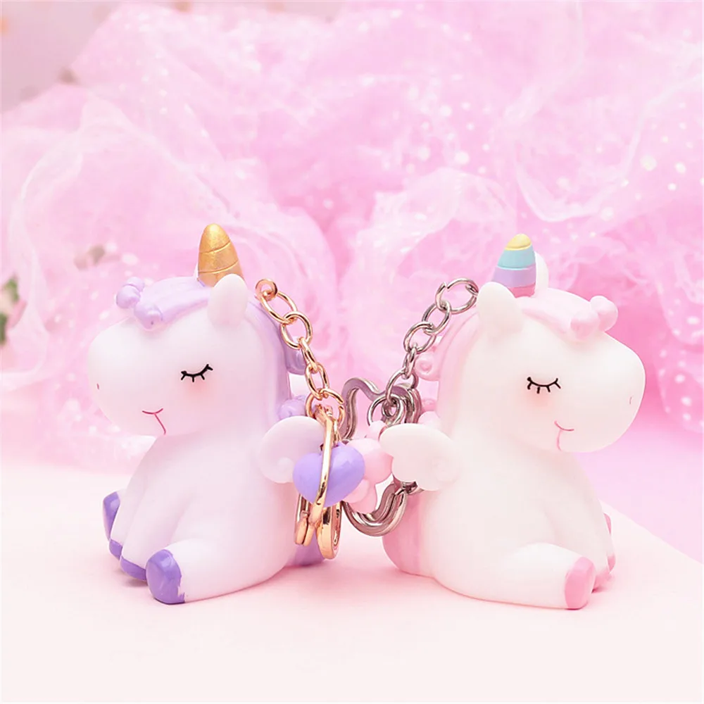 Colorful Unicorn Cartoon Plush Pendant Doll
