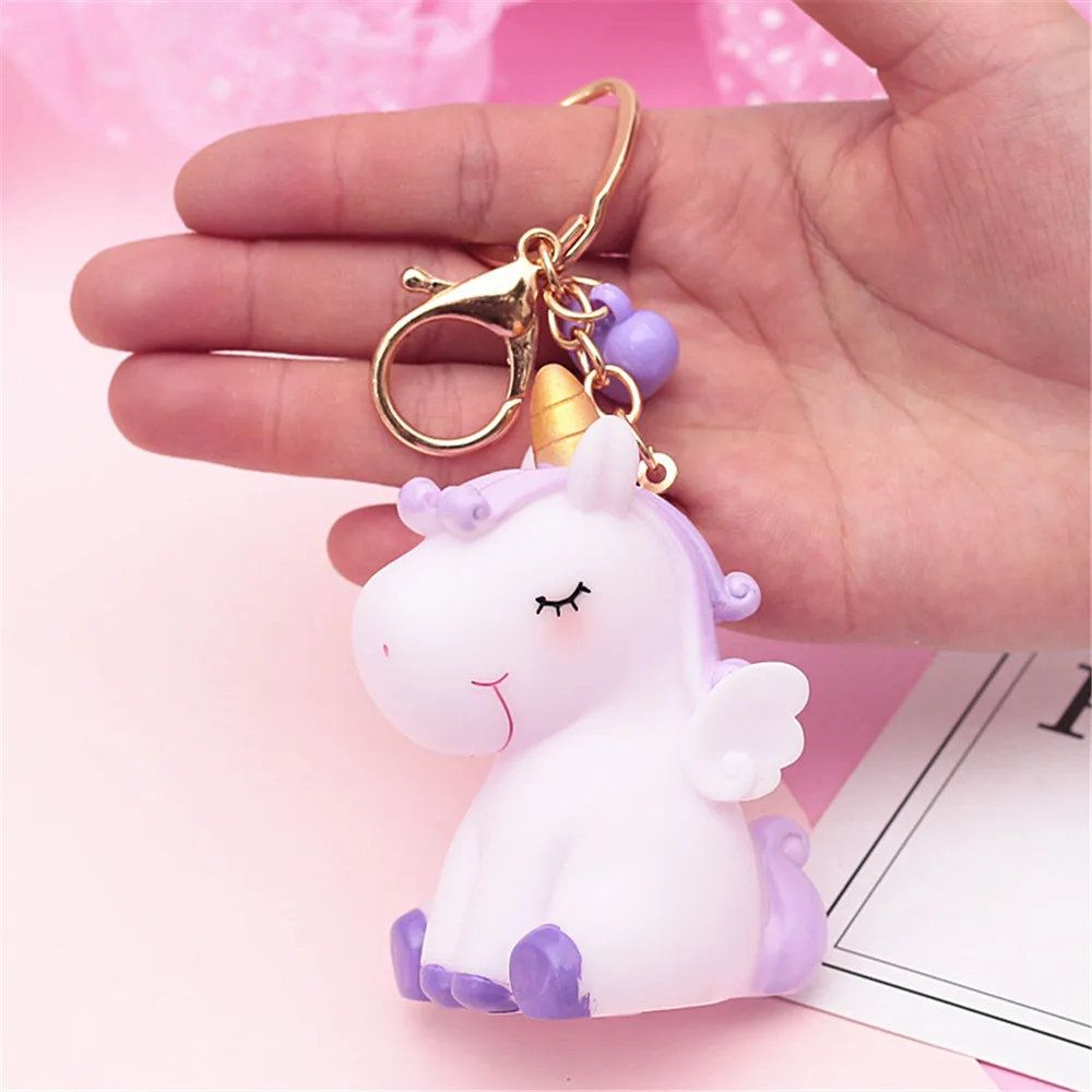 Colorful Unicorn Cartoon Plush Pendant Doll