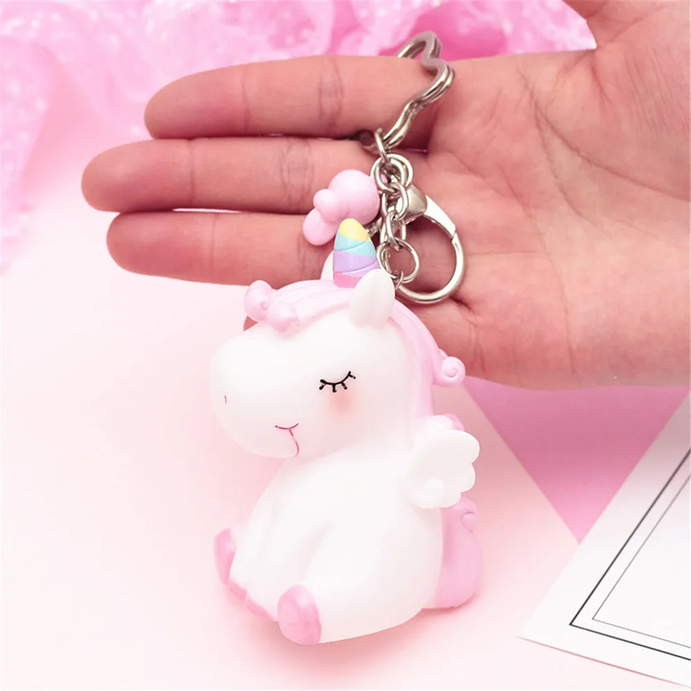 Colorful Unicorn Cartoon Plush Pendant Doll