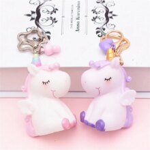 Colorful Unicorn Cartoon Plush Pendant Doll Colorful Unicorn Cartoon Plush Pendant Doll