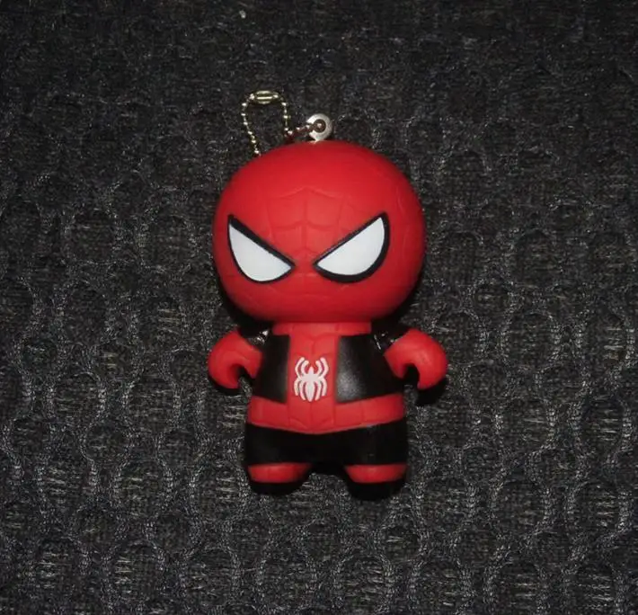 Superheros Red Spiderman And Black Spiderman Cartoon Toys Keychain Superheros Red Spiderman And Black Spiderman Cartoon Toys Keychain