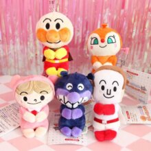 Kawaii Cartoon Anpanman Bread Superman Baikinman Plush Keychain Pendant Kawaii Cartoon Anpanman Bread Superman Baikinman Plush Keychain Pendant