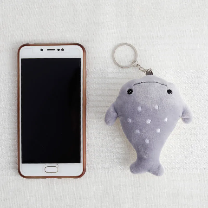Kawaii Whale Shark Shape Soft Stuffed Toy Keychain Pendant