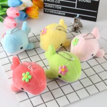 Dolphin Plush Soft PP Cotton Stuffed Animal Plush Pendant Keychains Dolphin Plush Soft PP Cotton Stuffed Animal Plush Pendant Keychains