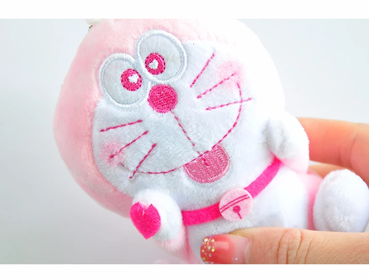 Doraemon Cat Doll Stand By Me Pendant Plush Keychain