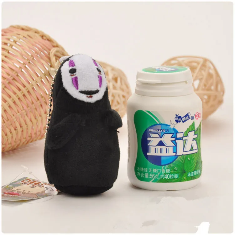 Spirited Away Super Kawaii No Face Man Plush Pendant Soft Stuffed Doll Keychain
