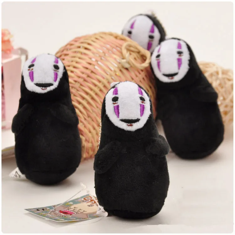 Spirited Away Super Kawaii No Face Man Plush Pendant Soft Stuffed Doll Keychain