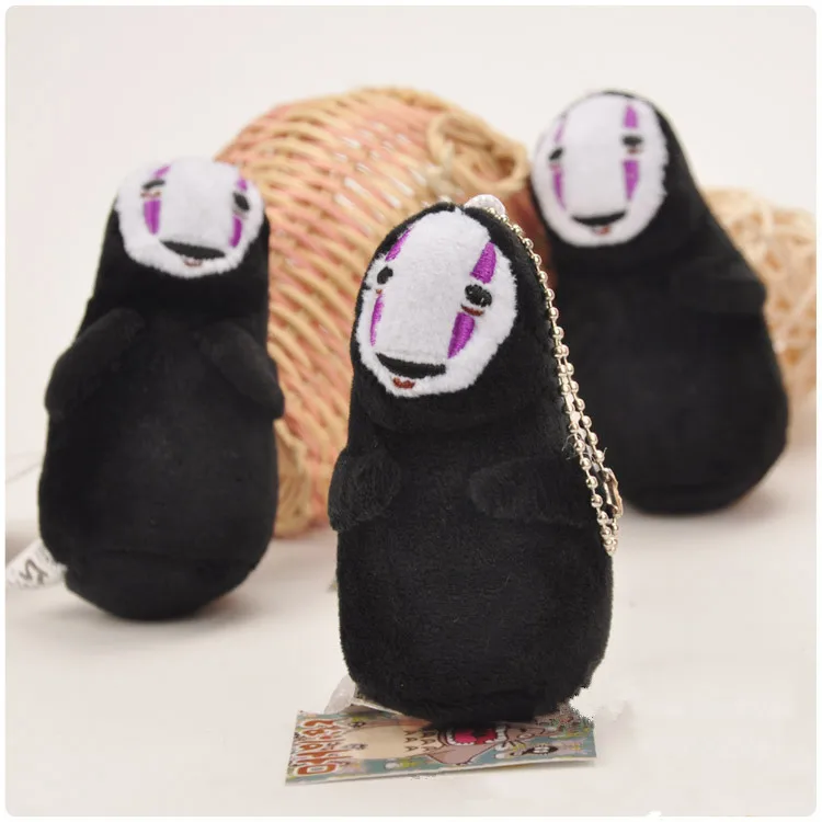 Spirited Away Super Kawaii No Face Man Plush Pendant Soft Stuffed Doll Keychain