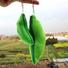 Kawaii Pea Pod Soft Stuffed Keychain Toys For Children Kawaii Pea Pod Soft Stuffed Keychain Toys For Children