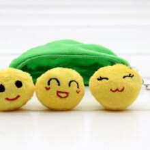 Kawaii Pea Pod Soft Stuffed Keychain Toys For Children Kawaii Pea Pod Soft Stuffed Keychain Toys For Children