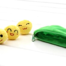 Kawaii Pea Pod Soft Stuffed Keychain Toys For Children Kawaii Pea Pod Soft Stuffed Keychain Toys For Children