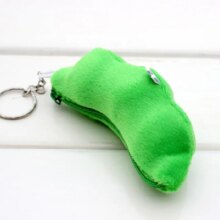 Kawaii Pea Pod Soft Stuffed Keychain Toys For Children Kawaii Pea Pod Soft Stuffed Keychain Toys For Children