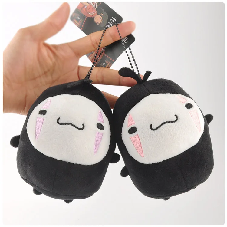 Anime Totoro Spirited Away No Face Man Stuffed Keychain