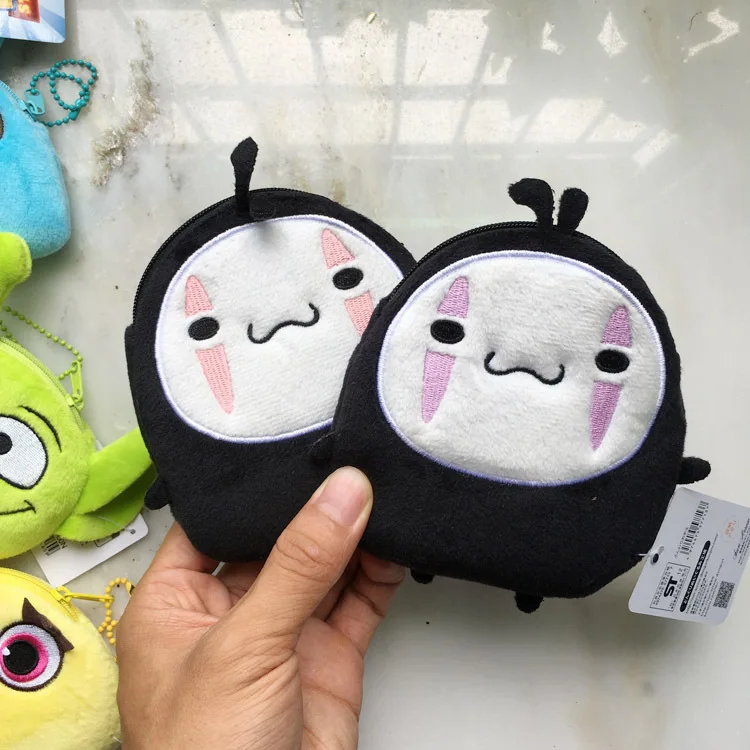 Anime Totoro Spirited Away No Face Man Stuffed Keychain