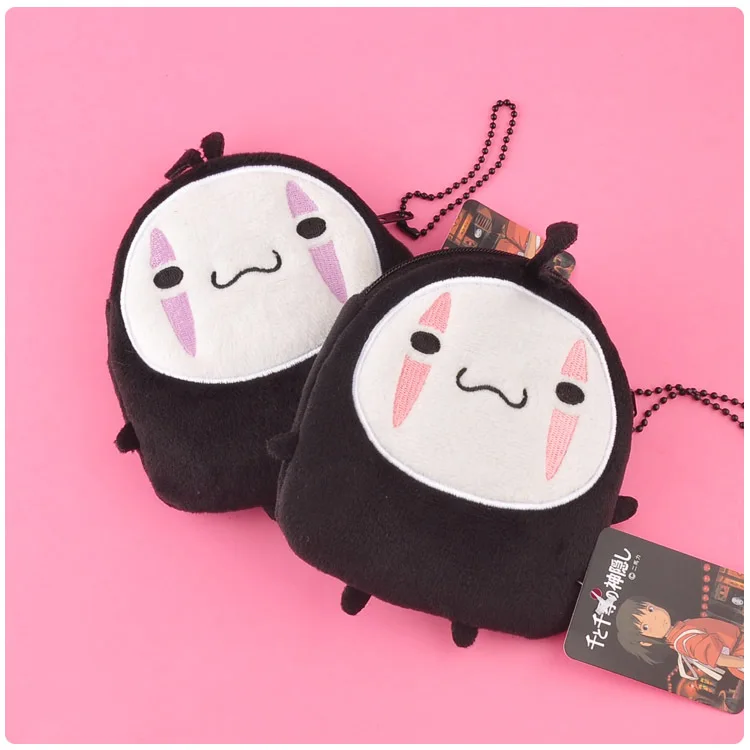 Anime Totoro Spirited Away No Face Man Stuffed Keychain